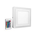 Ledvance LEDWand- plafondlamp 19W 780lm - 830 Warm Wit | 200x200mm - IP20 - RGBW - Afstandsbediening