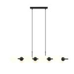 Emibig Hanglamp Rory Staal Zwart | Geschikt voor 8x E14 - Max 10W