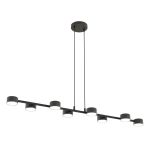 Emibig Hanglamp Megara Staal Zwart | Geschikt voor 8x GX53 - Max 12W