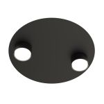 Emibig Plafondlamp Bolx Staal Zwart | Geschikt voor 2x GX53 - Max 12W