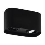 Eglo Plafond Spot Arenzano Staal Zwart 9.4W 690lm - 830 Warm Wit | Dimbaar - Geschikt voor 2x GU10