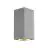 SLV Big Theo Up/Down Wandlamp Aluminium Grijs | IP44 - Buitenverlichting - Geschikt voor 2x GU10 Max. 75W - Dimbaar