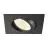 SLV New Tria Universeel 68 Spot Aluminium Zwart Vierkant 8.6W 600lm 60D - 925-930-940 CCT | Zaagmaat 68mm - Beste Kleurweergave - Dimbaar 
