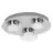 Ledvance Smart+ Wifi LED Wandlamp Badkamerverlichting Rond Zilver 18W 1100lm - 830-865 Afstembaar Wit | IP44