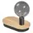 Ledvance Tafellamp Decor Hout/Zwart | Geschikt voor 1xE27 - Touch/3-Staps Dimbaar