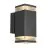 Nordlux Elm Wandlamp Aluminium Zwart | IP44 - Geschikt voor 2x GU10
