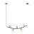 Emibig Hanglamp Ritz Staal Zwart | Geschikt voor 5x E14 - Max 10W