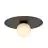 Emibig Plafondlamp Solar Staal Zwart | Geschikt voor 1x E14 - Max 10W