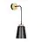 Emibig Wandlamp Bolero Staal Zwart | Geschikt voor 1x E27 - Max 15W