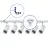 Bright Choice Complete Set 1-Fase Rail L 1,5 x 1,5 Meter Wit | incl. 6x Spot + GU10 2700K 3W Dimbaar + Eindkap, Voedingsconnector en L -Verbindingsstuk