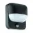 Eglo Wandlamp Trabada 1 Aluminium Zwart | IP44 - Geschikt voor 1x E27 - Lichtsensor