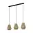 Eglo Hanglamp Alderney Staal Zwart | IP20 - Geschikt voor 3x E27 