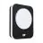 Eglo Wandlamp Madriz Aluminium Zwart 3W 370lm - 830 Warm Wit | IP44 - Bewegingssensor
