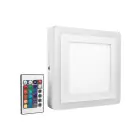Ledvance LEDWand- plafondlamp 19W 780lm - 830 Warm Wit | 200x200mm - IP20 - RGBW - Afstandsbediening
