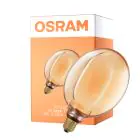Osram Vintage 1906 LED E27 Globe Filament Goud 183mm 4W 220lm - 818 Zeer Warm Wit | Dimbaar - Vervangt 22W