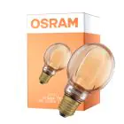 Osram Vintage 1906 LED E27 Globe Filament Goud 80mm 4W 220lm - 818 Zeer Warm Wit | Dimbaar - Vervangt 22W
