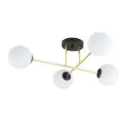 Emibig Plafondlamp Magnum Staal Zwart | Geschikt voor 4x E14 - Max 10W