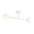 Emibig Plafondlamp Magnum Staal Wit | Geschikt voor 2x E14 - Max 10W