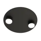 Emibig Plafondlamp Bolx Staal Zwart | Geschikt voor 2x GX53 - Max 12W