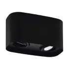Eglo Plafond Spot Arenzano Staal Zwart 9.4W 690lm - 830 Warm Wit | Dimbaar - Geschikt voor 2x GU10