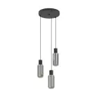 Eglo Hanglamp Maione Staal Zwart | IP20 - Geschikt voor 3x E27 
