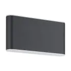 Eglo Wandlamp Grutti Aluminium Antraciet 5W 630lm - 830-840-865 CCT | IP65